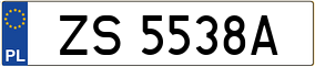 Truck License Plate